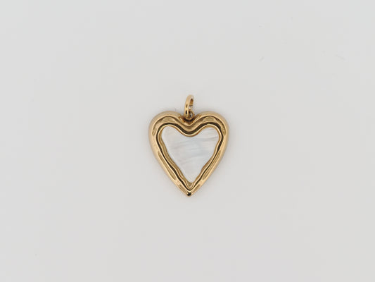Heart with pearl